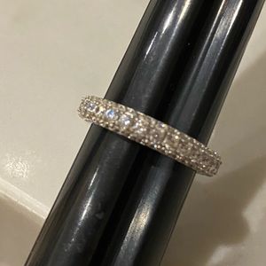 Ring size 7 Micro pave a CZ’s. Sterling silver.
